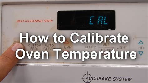 how to calibrate ge gas oven
